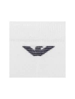 Emporio Armani Calza ponožky na nohy bavlněné bílé pohodlné 3-Pack