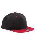 Beechfield B 610C 5 panelová Snapback kontrastní kšiltovka 53.610C black/classic red