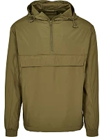 Build your Brand BY 096 Větrovka s 1/4 zipem 56.0096 olive Build your Brand BY 096 Větrovka s 1/4 zipem 56.0096 olive
