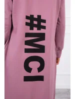 Tmavě růžová bunda s potiskem Tmavě růžová bunda s potiskem