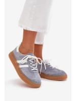 Semišové dámské sneakersy na platformě modré Marisae Semišové dámské sneakersy na platformě modré Marisae