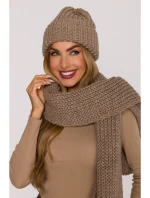 M895 Žebrovaná čepice - béžová M895 Žebrovaná čepice - béžová