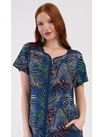 Dámské pyžamo dlouhé Listy