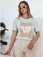 Dámské šedé tričko GLOWY FashionStreet RY2597