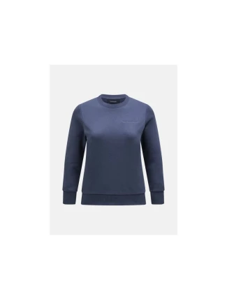 Mikina Peak Performance W Original Small Logo Crew modrá