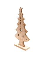OZDOBNÝ DŘEVĚNÝ VÁNOČNÍ STROMEK 32CM HVĚZDA