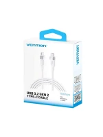 Kabel USB-C na USB-C Vention USB 3.2 5A 10Gbps 1m bílý
