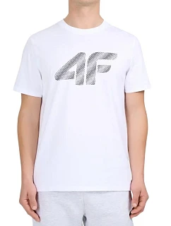 Pánské tričko 4F M3342 white 4FWMM00TTSHM3342 10S pánské