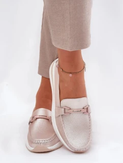 Dámské mokasíny GR51-598 Béžová perleť - S.Barski