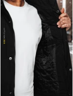 Pánská přechodná bunda s kapucí černá FashionStreet TX4997