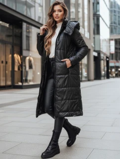 Dámská přechodná bunda ORVITA prošívaná s kapucí černá FashionStreet TY5024z