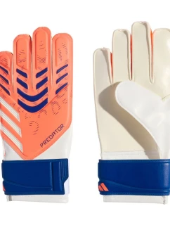 Dětské brankářské rukavice adidas Predator Glove Training bílo-oranžové JN5361