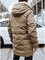 FashionStreet pánská tmavě béžová zimní bunda TX4592 FashionStreet pánská tmavě béžová zimní bunda TX4592