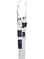 Daiber JN 1833 (62-68) Pracovní kalhoty s laclem - Strong 02.133X white/carbon Daiber JN 1833 (62-68) Pracovní kalhoty s laclem - Strong 02.133X white/carbon
