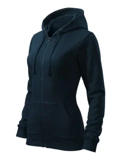 Trendy Zipper mikina dámská námořní modrá