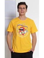 Pánské pyžamo kapri Mexiko Žlutá s potiskem - Gazzaz