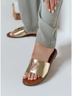 Dámské žabky se srdcem LOVEMISS gold FashionStreet ZY0769 Dámské žabky se srdcem LOVEMISS gold FashionStreet ZY0769
