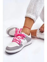 Dámské klasické dvoušněrovací tenisky bílo-šedé Jella