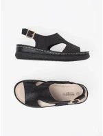 Moderní dámské sandály černé platforma Moderní dámské sandály černé platforma