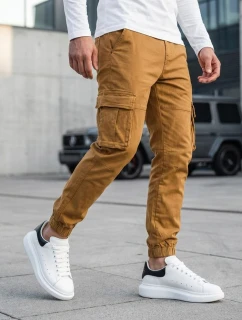 Pánské bojové kalhoty hnědé FashionStreet UX4174