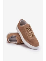 Pánské semišové sportovní boty Zazoo 1544 béžové
