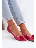 Kožené Baletky S Mašlí Maciejka P6801-15 Fuchsie Kožené Baletky S Mašlí Maciejka P6801-15 Fuchsie