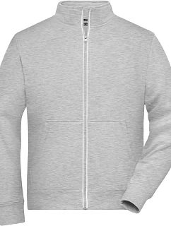 Daiber JN 1810 Pánská pracovní mikina Doubleface - Solid 02.1810 grey heather