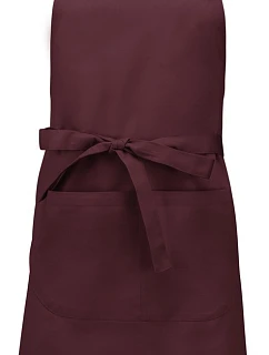 Kariban K 885 Zástěra s laclem 20.K885 wine