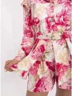 DHJ KO 20615 1.66 béžový a růžový overal