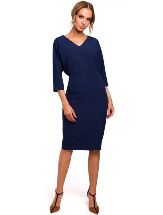 Dámské šaty M464 Navy Blue - Moe Dámské šaty M464 Navy Blue - Moe