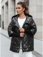 Dámská přechodná prošívaná bunda oversize PUFFILOF černá FashionStreet TY4855