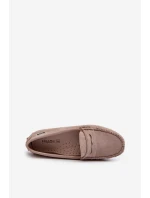 Dámské Mokasíny Z Ekologického Zamsu Světle Béžové Rerceria