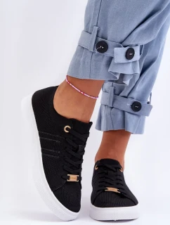 Dámské šněrovací tenisky černé Etna