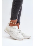 Dámské tenisky vyrobené z eko kůže bílé Vinelli Dámské tenisky vyrobené z eko kůže bílé Vinelli