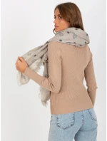 Dámský šátek AT CH 23505 1.55 Šedá vzor - FPrice Dámský šátek AT CH 23505 1.55 Šedá vzor - FPrice