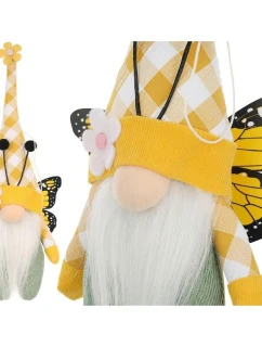 GHOST GNOM MOTHER ŽLUTÁ 25CM JARNÍ DEKORACE dětské