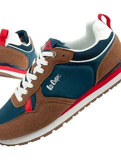 Lee Cooper sportovní obuv pánské tenisky módní pohodlné odolné tmavě modré hnědé