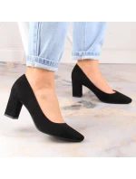 Sergio Leone W SK403A černé semišové lodičky na jehlovém podpatku Sergio Leone W SK403A černé semišové lodičky na jehlovém podpatku