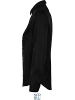 NEOBLU Blaise Women Mikro keprová halenka s dlouhým rukávem 24.3183 deep black NEOBLU Blaise Women Mikro keprová halenka s dlouhým rukávem 24.3183 deep black