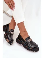 Dámské mokasiny z lakované kůže Artiker 57C0070 Černé