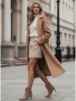 Dámské semišové béžové boty FashionStreet ZY1166 Dámské semišové béžové boty FashionStreet ZY1166