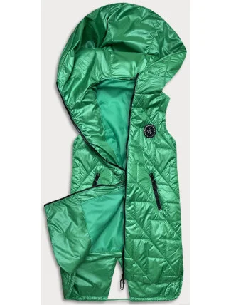 Zelená prošívaná dámská vesta (B8127-82) Zelená prošívaná dámská vesta (B8127-82)