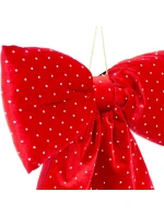 Dekorativní mašle 39x50CM červená slída