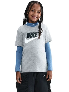 Dětské tričko Nike Sportswear, šedé, FZ5178 064