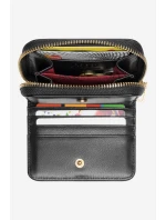 Dámská peněženka z přírodní kůže Malá Nobo NPUR-LR0021-C020 Černá