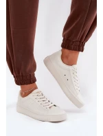 Nízké Dámské Tenisky Z Eko Kůže Big Star NN274578 Béžové Nízké Dámské Tenisky Z Eko Kůže Big Star NN274578 Béžové