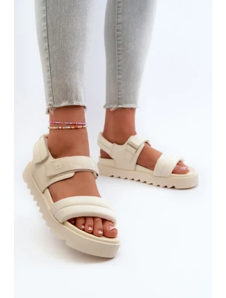 Dámské sandály na platformě Big Star Béžová