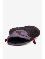 Dětské sněhule na zip Big Star SS374031 Šedo-černé