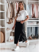 Midi džínová sukně s rozparkem MIDILEXU modrá FashionStreet CY0488