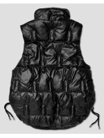 Černá krátká dámská vesta se stahovacími boky S'West (B8257-1)